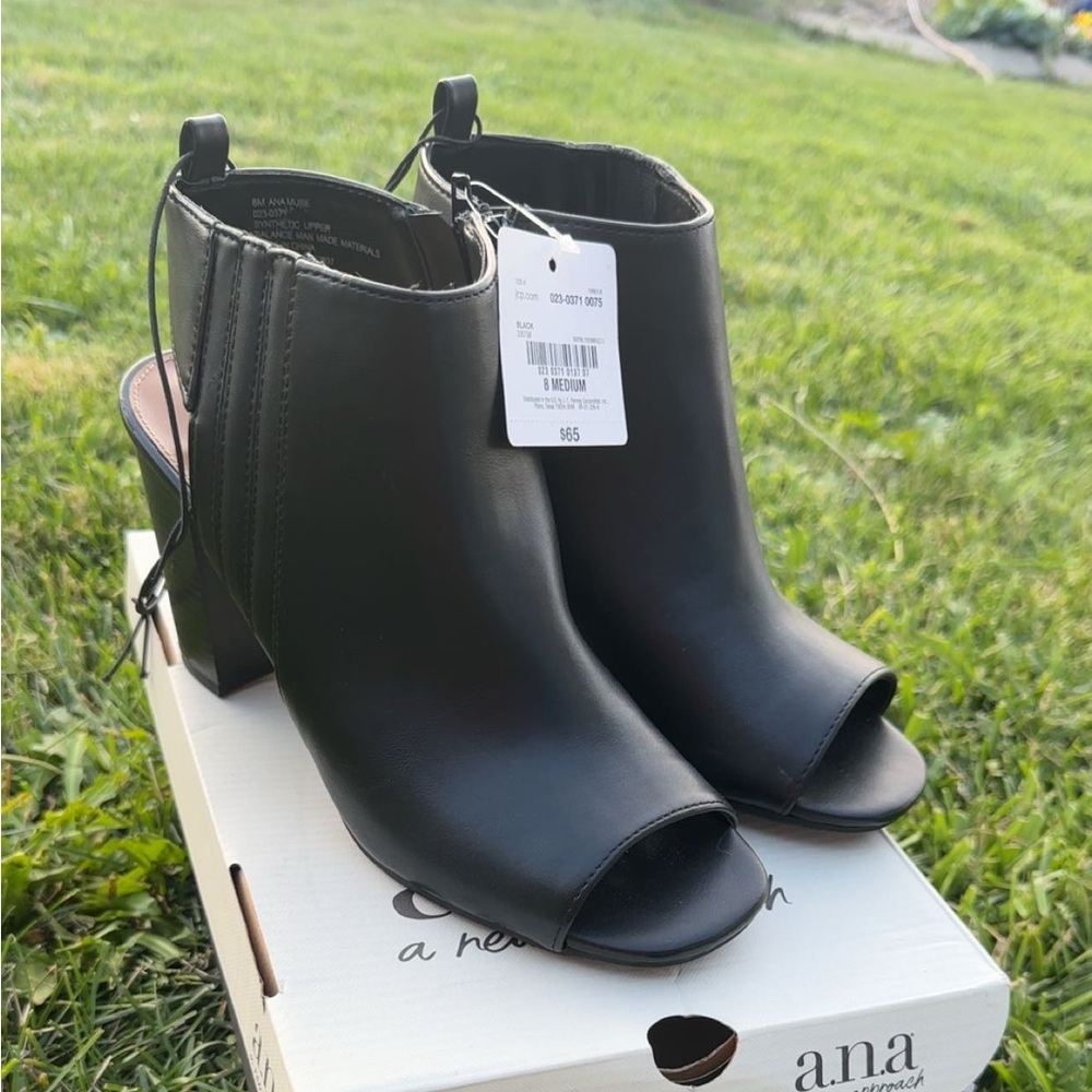 a.n.a Black Heeled Boots